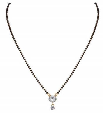 Twinkling Gold cubic zirconia Designer mangalsutra 2