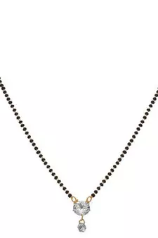 Twinkling Gold cubic zirconia Designer mangalsutra