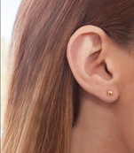 Fancy Simple Ball Gold studs