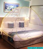 Yellow Mosquito Net Foldable Double Bed Net King Size