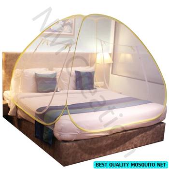 Yellow Mosquito Net Foldable Double Bed Net King Size 2