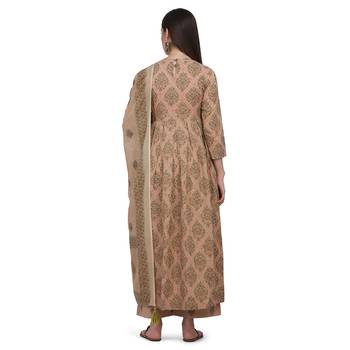 Shaily Retails Beige color Printed Kurta Set 2