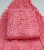 Light-pink chikankari cotton salwar