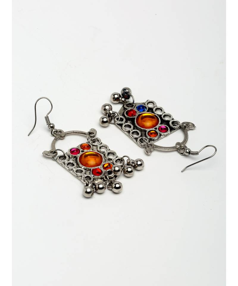 Multicolor silver plated Alloy Necklace