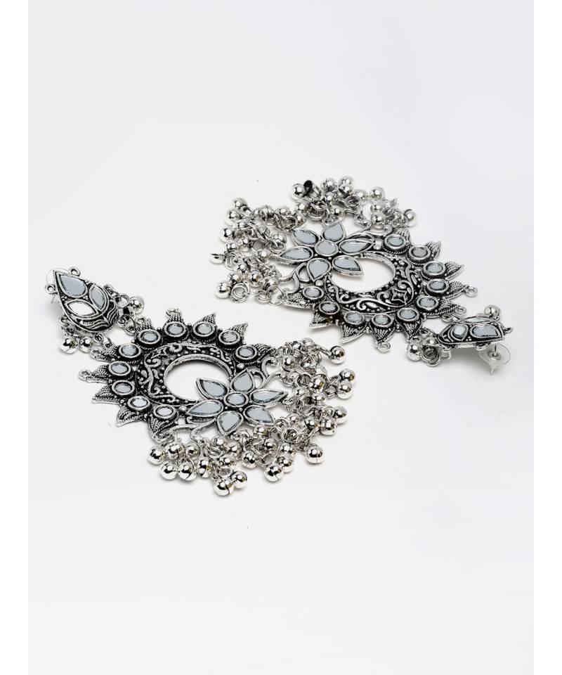 Silver silver plated Silver Alloy  Necklace WITH EARRINGS