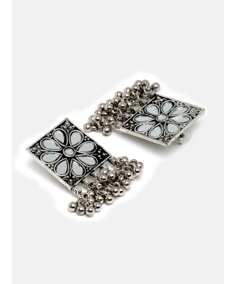 Silver silver plated Silver Alloy  Necklace WITH EARRINGS