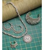 Silver silver plated Silver Alloy  Necklace WITH EARRINGS