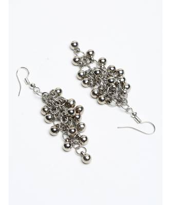 Silver silver plated Silver Alloy  Necklace WITH EARRINGS 2