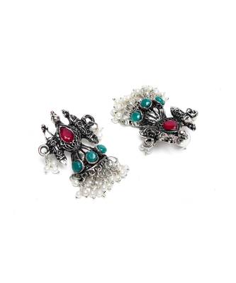 Silver silver plated Silver Alloy  Necklace WITH EARRINGS 4