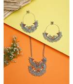 Silver silver plated Silver Alloy  Necklace WITH EARRINGS