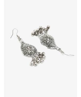 Silver silver plated Silver Alloy  Necklace WITH EARRINGS 4