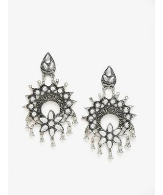 Silver silver plated Silver Alloy  Necklace WITH EARRINGS 4