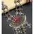 Pink stone silver plated Alloy Necklace