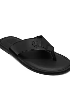 Trends & Trades Mens Black Thong Sandals