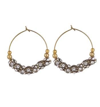 Grey cubic zirconia earrings 1