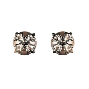Grey cubic zirconia earrings 1