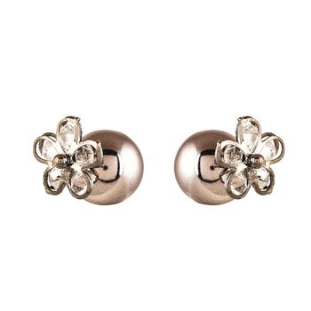 Grey cubic zirconia earrings 2