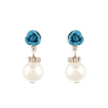 Blue cubic zirconia earrings 1
