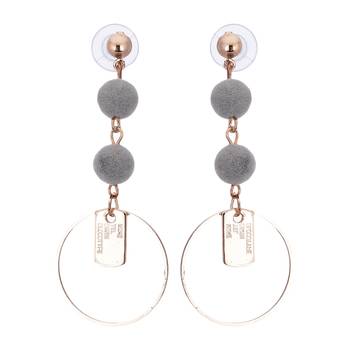 Grey cubic zirconia earrings 1