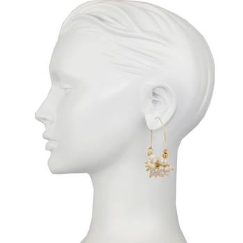 Gold cubic zirconia earrings 2