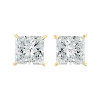 White cubic zirconia combo-earrings 5