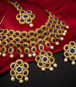 multicolor Traditinal Gold Plated Alloy Necklace