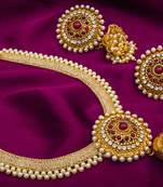 multicolor Traditinal Gold Plated Alloy Necklace