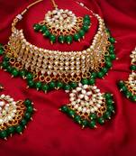 multicolor Traditinal Gold Plated Alloy Necklace