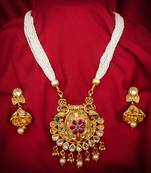 multicolor Traditinal Gold Plated Alloy Necklace