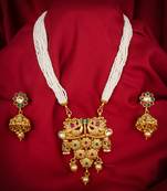 multicolor Traditinal Gold Plated Alloy Necklace