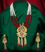 multicolor Traditinal Gold Plated Alloy Necklace