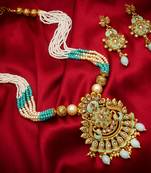 multicolor Traditinal Gold Plated Alloy Necklace