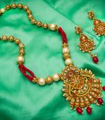 multicolor Traditinal Gold Plated Alloy Necklace