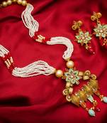 multicolor Traditinal Gold Plated Alloy Necklace