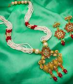 multicolor Traditinal Gold Plated Alloy Necklace