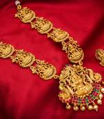 multicolor Traditinal Gold Plated Alloy Necklace