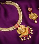 multicolor Traditinal Gold Plated Alloy Necklace