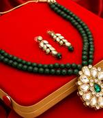 multicolor Traditinal Gold Plated Alloy Necklace