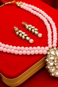 multicolor Traditinal Gold Plated Alloy Necklace