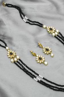 multicolor Traditinal Gold Plated Alloy Necklace