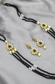 multicolor Traditinal Gold Plated Alloy Necklace