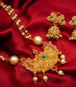 multicolor Traditinal Gold Plated Alloy Necklace