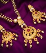 multicolor Traditinal Gold Plated Alloy Necklace