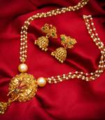 multicolor Traditinal Gold Plated Alloy Necklace