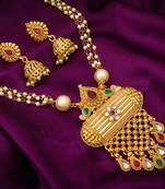 multicolor Traditinal Gold Plated Alloy Necklace