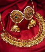 multicolor Traditinal Gold Plated Alloy Necklace