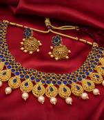 multicolor Traditinal Gold Plated Alloy Necklace