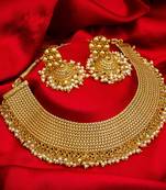 multicolor Traditinal Gold Plated Alloy Necklace