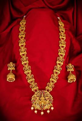 multicolor Traditinal Gold Plated Alloy Necklace 1