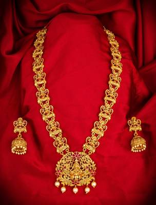 multicolor Traditinal Gold Plated Alloy Necklace 1